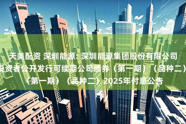 天美配资 深圳能源: 深圳能源集团股份有限公司2022年面向专业投资者公开发行可续期公司债券（第一期）（品种二）2025年付息公告