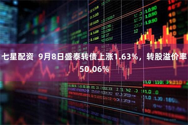七星配资  9月8日盛泰转债上涨1.63%，转股溢价率50.06%